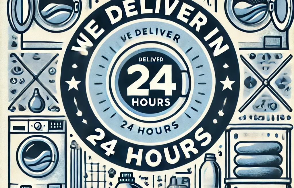 We Deliver in 24 Hours for our regular laundry service