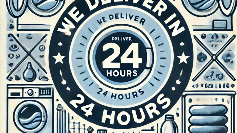 We Deliver in 24 Hours for our regular laundry service